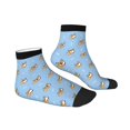 thumbnail image 3 of Bingfone Corgi Dog Design Patterned Men'S Women'S Casual Cotton Socks, 3 of 9