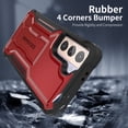thumbnail image 5 of ExoGuard For Samsung Galaxy S21 Plus 5G Case，Full-Body Phone Case with Kickstand (Red), 5 of 8