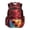 Flame Soccer Design, variant on FUIALDOLG Colorful Monster Trucks School Bags with Padded Shoulder Straps Adjustable Shoulder Straps Zaino per bambini, Lightweight 17 Inch Book Bag for Elementary Hiking Back to School