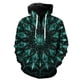 thumbnail image 1 of Sudadera con capucha y cremallera de mandala para hombre, unisex, estilo Harajuku, con estampado 3D, informal, de manga larga, de gran tamaño, divertida, estilo hip hop., 1 of 6