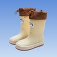 thumbnail image 3 of Xfvqtps Kids Rain Boots with Adjustable Drawstring Waterproof Rainboots Non-Slip Thick Sole Rubber Boots for Boys Girls Outdoor Play, 3 of 5