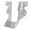 Silver-2'' X 4''-20, variant on (20 Pack) 2" X 4" Joist Hanger 18 Gauge Double Shear Face Mount Hangers For Wood Floor Deck And Ceililng Joists