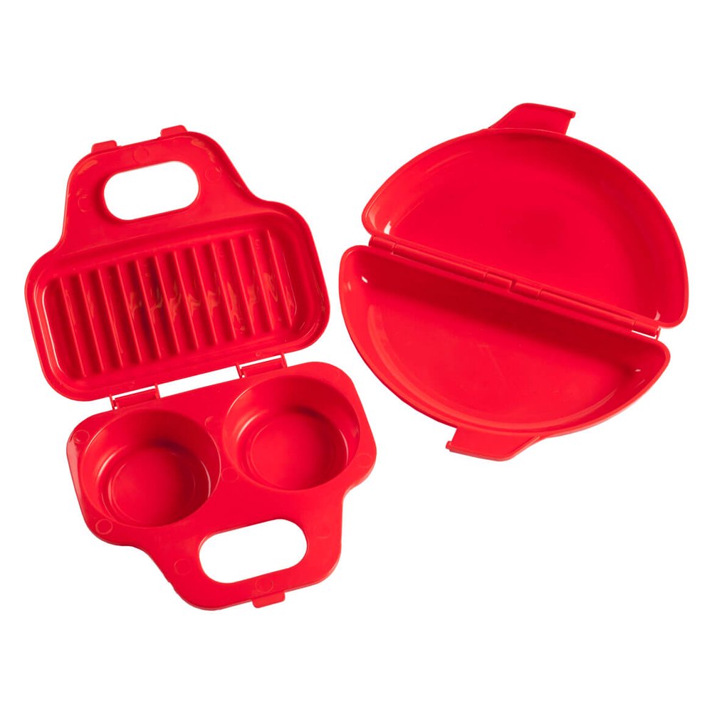 Microwavable Egg Poacher and Omelet Maker Set of 2