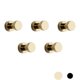 thumbnail image 1 of 5-pack guld kappa krokar mässing självhäftande kappa krok badrum Coa, 1 of 3