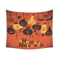 thumbnail image 1 of Tapiz Colgante de Pared ABPHQTO Calabazas Jack O Lantern Naranja 130x150 cm, 1 of 1