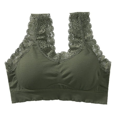 

QYZEU Thong And Bra Sets for Women Chest Wearing Top Sports Wireless Bra Pad Women Vest Breathable Underwear