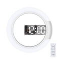 thumbnail image 1 of Reloj luminoso 3D, reloj digital LED 3D con brillo ajustable para dormitorio, decoración de sala de estar con control remoto, reloj de pared digital grande, diseño elegante, batería de respaldo,, 1 of 5