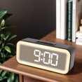 thumbnail image 3 of Reloj despertador digital con luz nocturna reloj de mesa mesita de noche reloj de escritorio para el hogar y el dormitorio, 3 of 7