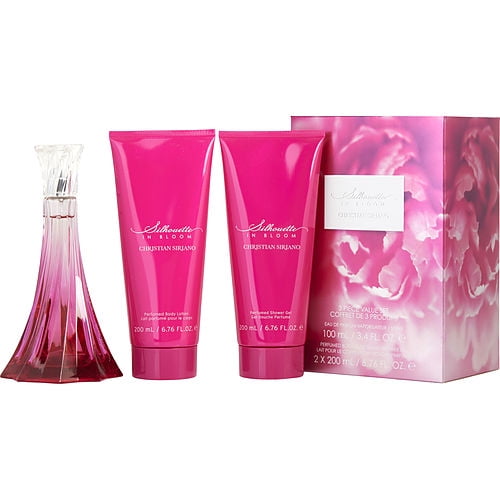 Set de 3 PIEZAS CHRISTIAN SIRIANO SILHOUETTE IN BLOOM 100 mL Eau de Parfum 200 mL Loción Corporal Perfumada 200 mL Perfumed Sh