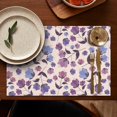 thumbnail image 4 of Pioneer Flower Floral Print Pattern Summer Placemats Table Placemats Set Of 6-Linen Kitchen Washable Placemats Table Mats 12x18 Inch Non-Slip Heat Resistant, 4 of 5
