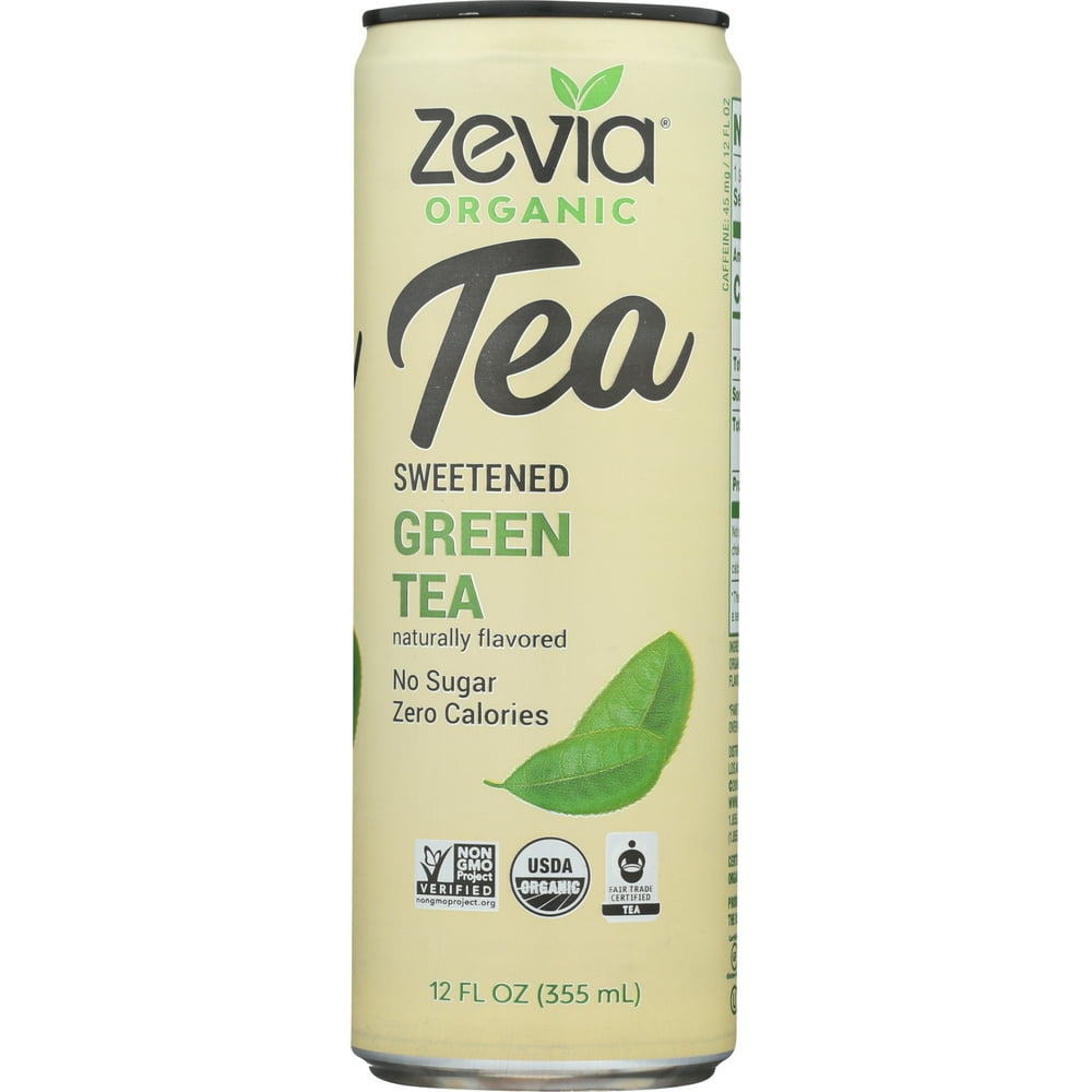 ZEVIA TEA GREEN ORGANIC 12 FL OZ