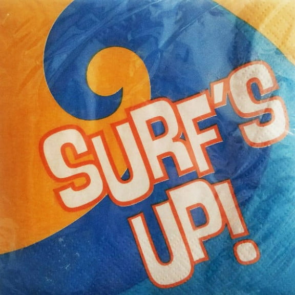 Hawaiian Luau 'Surf's Up' Small Napkins (16ct)