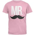 thumbnail image 1 of Mr. Moustache T-Shirt Rose pour Adulte, 1 of 1