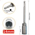 thumbnail image 1 of MYG 1PC 150mm Hexagon Nut Driver Drill Bit Adapter Socket Wrench Extension Sleeve, 1 of 8