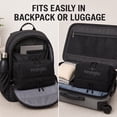 thumbnail image 7 of Wrangler Unisex Travel Toiletry Bag Waterproof Hanging Dopp Kit Dual‑Layer Wet‑Dry Separation Cosmetic Organizer, Black, 7 of 7