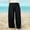 Black, variant on Juslio Girls Pants Casual Unisex Child Toddler KidsCute Leisure Trousers Wide Leg