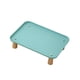 thumbnail image 5 of Soporte elevado para cuenco para gatos, cómodo, lavable, protege el cuello, suministros para mascotas, soporte para plato de alimentación para Verde oscuro, 5 of 8