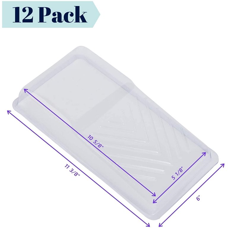 Barydat 4 Pcs 9 Inch Paint Tray Plastic Tray with Deep Paint