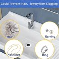 thumbnail image 4 of 6PCS Bathroom Sink Drain Strainers for 1.2-1.6Inch Drain Hole, 1Inch Small Conical Stainless Steel Bathtub Drain Cover, 4 of 5