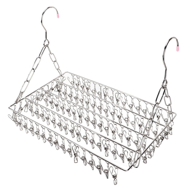 Tendedero De ROPA, Acero Inoxidable Colgante PLETADO TENDENTER DE ROPA TENDENTERO Plegable Con Ajuste De Nivel Para Secar Ropa, Zapatos, Calcetinas, Tallas