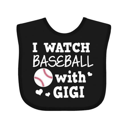 

Inktastic I Watch Baseball with My Gigi Gift Baby Boy or Baby Girl Bib