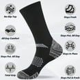 thumbnail image 3 of FREE YOKA Men's Cushioned Crew Work Socks,Moisture Wicking Athletic Boot Socks for Hiking Sports Running, 3 of 8