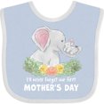thumbnail image 3 of Inktastic I'll Never Forget Our 1st Mother's Day Elephant Family Boys or Girls Baby Bib, 3 of 4