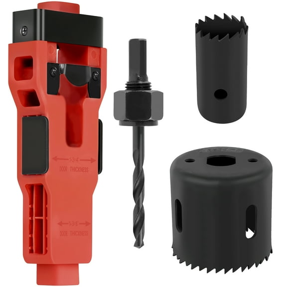 Ikoopy Door Latch Installation Kit Ergonomic Design Door Latch Mortise Tool with Hole Saw Kit for Clean and Accurate Professional Installation