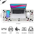 thumbnail image 5 of Long Mouse Pads for Desk,Bulldog Dog Desk Mats on Top Of Desks, Desk Mouse Pad Extra Large with 3mm Non-Slip Base and Stitched Edge for Gaming,Office,Work,Home 31.5"x11.8", 5 of 6