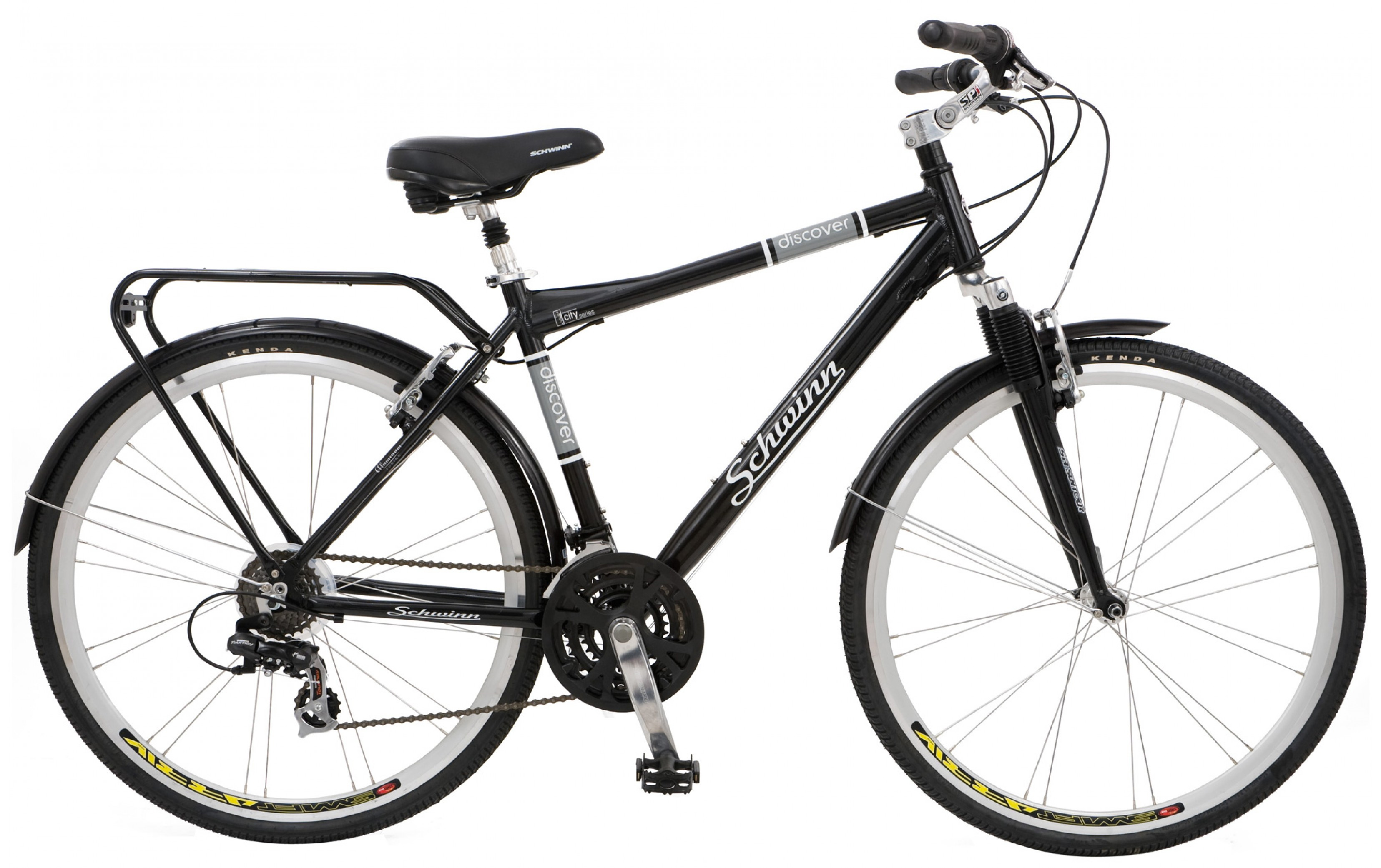 Schwinn Discover 700c Hybrid Bicycle with Full Fenders and Rear Cargo Rack - image 2 of 2
