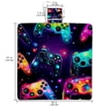 thumbnail image 2 of Game Controller Canvas Beach Blanket Picnic Mat - Waterproof and Sandproof Outdoor Camping Mat with Carry Bag - Large Size for Beach, Picnics, and Travel - Durable and Easy to Clean - 200x150cm, 2 of 6