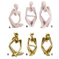 thumbnail image 4 of CAROOTU Modern Home Decor Resin Abstract Thinker Statue For Desktop Decoration Simple, 4 of 6