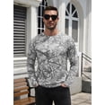 thumbnail image 4 of COOFANDY Men's Sun Protection Swim Long Sleeve UPF 50+ Rash Guard Lightweight Shirts, 4 of 15