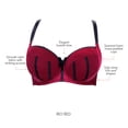 thumbnail image 5 of Parfait Charlotte Underwire Full Bust Padded Bra, Rio Red, 42G, 5 of 5