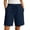 Navy, variant on JUSLIO Womens Shorts,Lightweight with Pockets High Waist Mid-Length Shorts,Faux Linen,Army Green,Size L