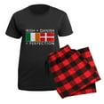 thumbnail image 5 of CafePress - Irish Danish Heritage Flags Women's Dark Pajamas - Women's Short Sleeve Print T-Shirt and Pants Dark Cotton Pajama Set, 5 of 7