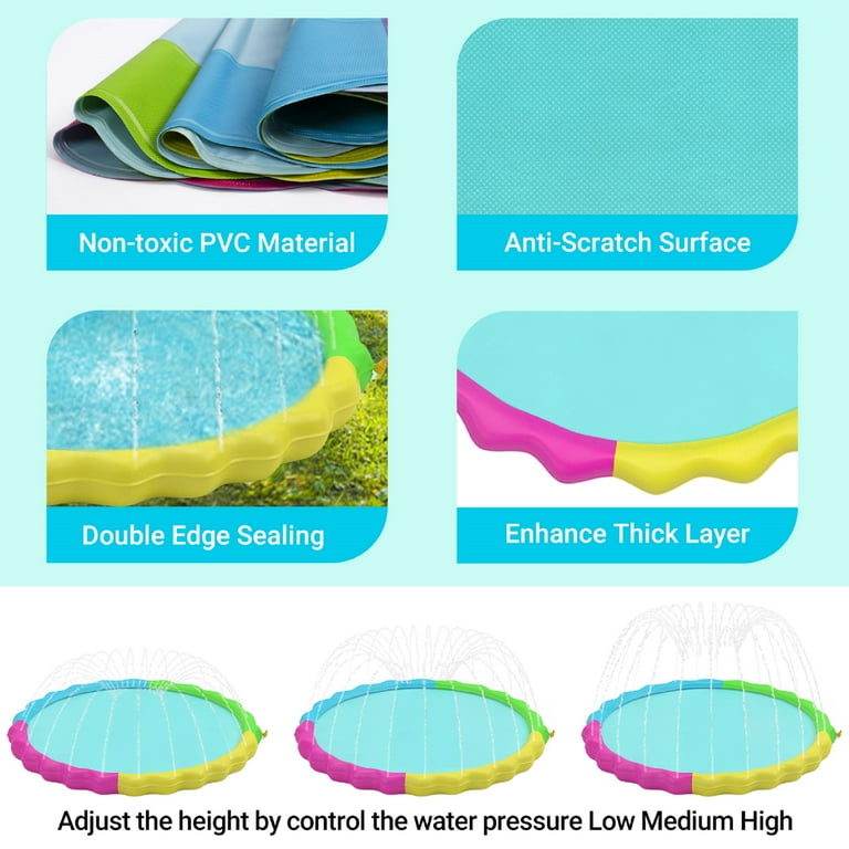 Niubya 60" Non-Slip Splash Pad For Kids & Dogs photo 2