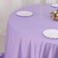 thumbnail image 4 of Efavormart Lavender Lilac Premium Scuba Round Tablecloth, Wrinkle Free Polyester Seamless Tablecloth 132" for 6 Foot Table With Floor-Length Drop, 4 of 5