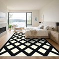 thumbnail image 3 of ODIKA 6'x9' Machine Washable Non-Slip Area Rug, Geometric Black High Traffic Rug, White, 1058734, 3 of 7