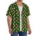 thumbnail image 2 of Disketp Gnomes In Caps Men's Hawaiian, Shirts Button Down Holiday Beach Shirts-{sizeName}-3X-Large, 2 of 5