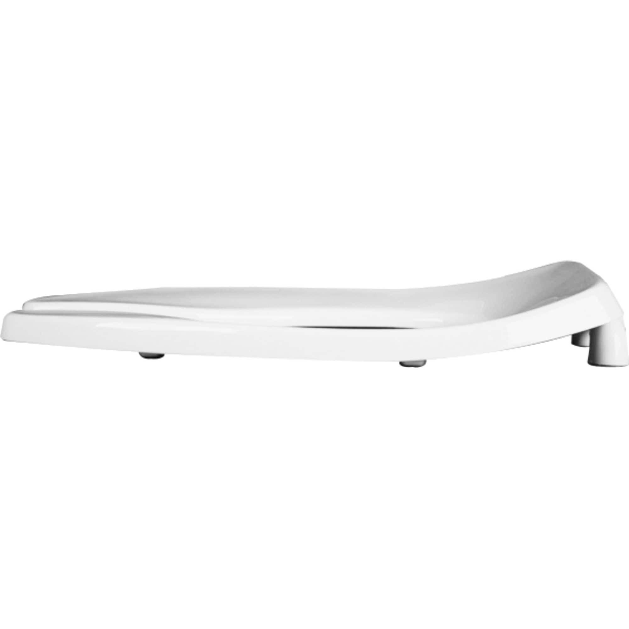 Bemis 3155C Elongated Commercial Plastic Open Front Toilet Seat - White