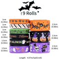 thumbnail image 2 of 9 cintas de grosgrain artesanales de Halloween Varias cintas artesanales de grosgrain, magos con temas de Halloween, calabazas, linternas, fantasmas, arañas, esqueletos, castillos JAMW Sencillez, 2 of 5