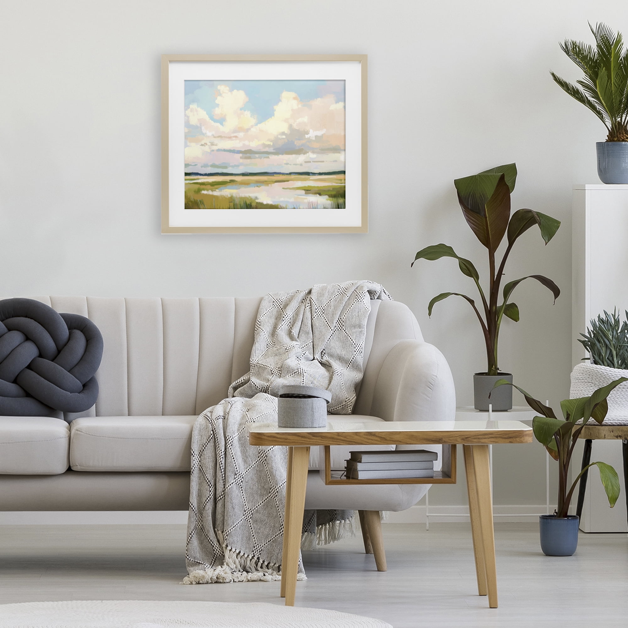 Stupell Industries Lowcountry Marsh at Dawn Birch Framed Print Under Glass, design by LSR Design Studio