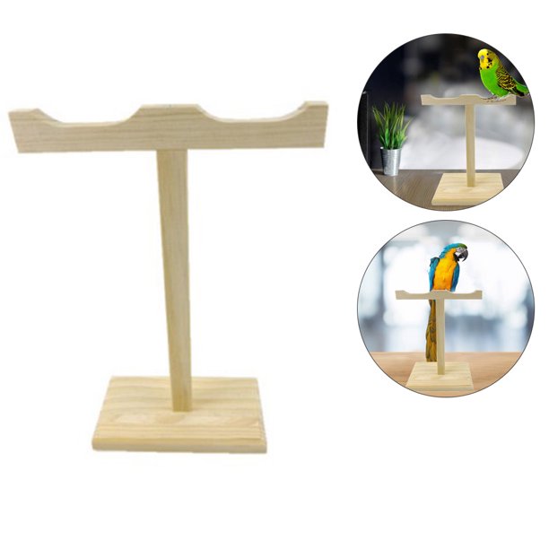 Famure Standing standParrot Square Perch Stand Pole Ladder Bird