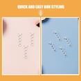 thumbnail image 3 of Raindrops 30Pcs Durable Metal Spiral Hair Pins Silver Rounded Tip Non Scratch Twist Bun Styling Accessories, 3 of 8