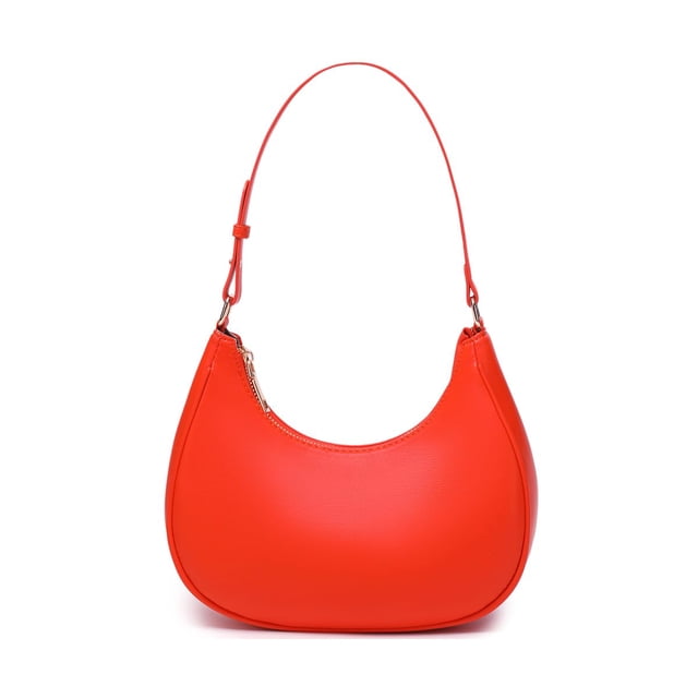 WSRYDJDL Crescent Bolsos de hombro para mujer lindo Hobo Tote bolso debajo del brazo monederos mini bolso de embrague con cierre de cremallera
