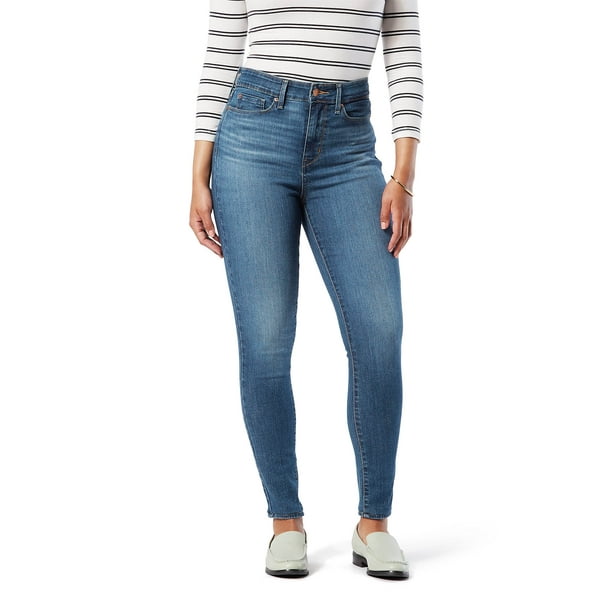 Signature Strauss & Co. Women's High Rise Skinny Jeans -