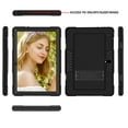 thumbnail image 3 of SOATUTO for Aoyodkg Tab A22 10.1 Case , Shock-Resistant Rugged Hybrid Kids Friendly Sturdy Shell Built-in Stand for Meberry M7 / Awow UTBook / Logic T10L JUSYEA J5-W 10.1 inch Tablet - Black+Black, 3 of 6