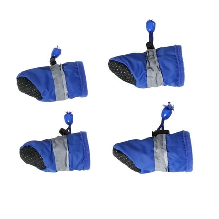 HEMOTON 4 Pcs Dog Waterproof Boots Size Dogs Shoes Summer Small Booties