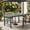 Gray, variant on Furniliving 67" Outdoor Dining Table with Umbrella Hole, All Weather Resistance HDPE Rectangle Patio Table